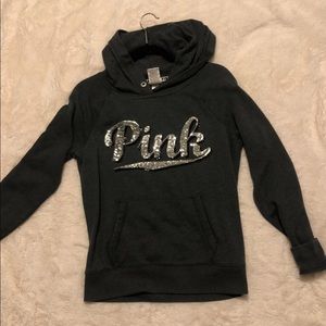 PINK Gray Hoodie